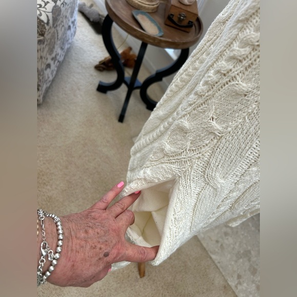 Free People Swingin Cable-knit Cream Sweater Dress - Picture 4 of 10